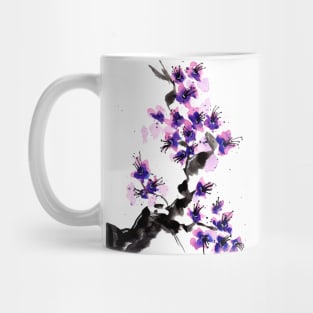 Purple Cherry Blossoms Mug